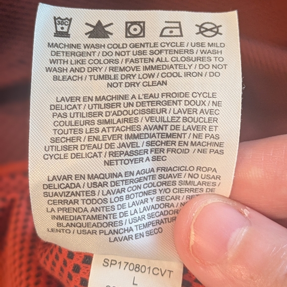 Nike Golf Dri-Fit Men's Orange Black Polo Shirt - Picture 6 of 8